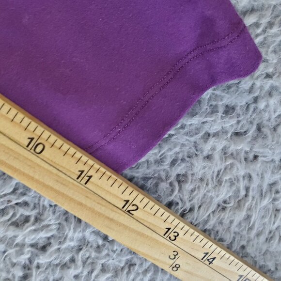 Appleseeds Dress Womens Large Purple Petite 3/4 Sleeve Polyester Blend - Picture 9 of 11